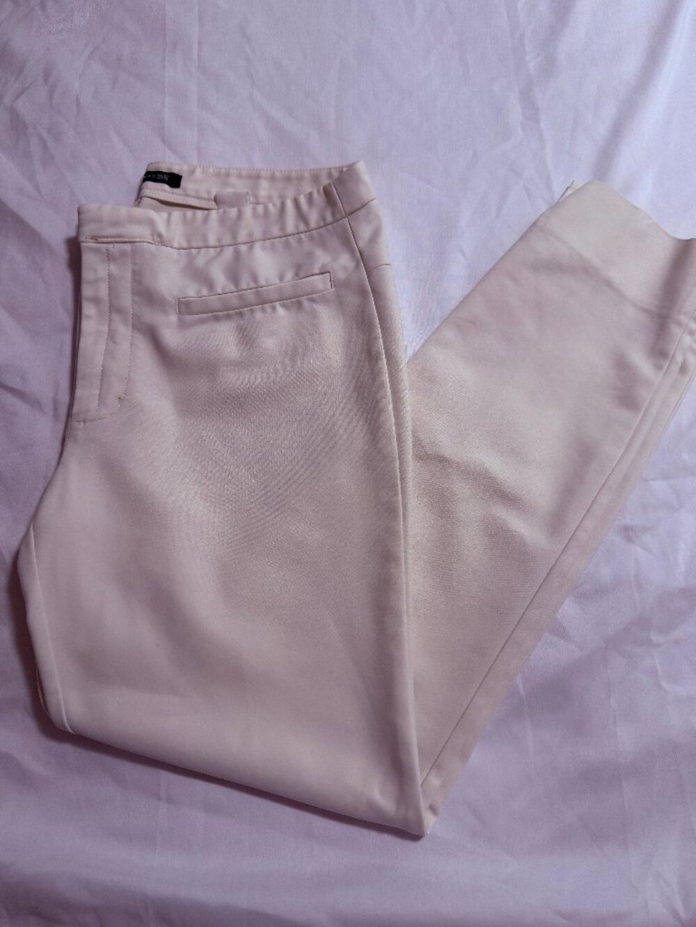 Zara Woman Beige Pants Size US 6 Mid Rise